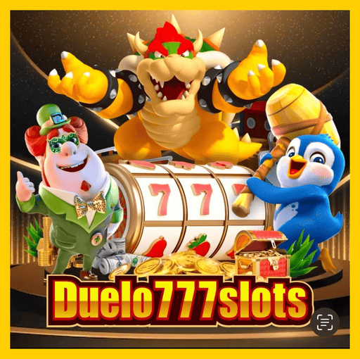 Imagem promocional da DUELO777SLOTS mostrando a plataforma e suas vantagens